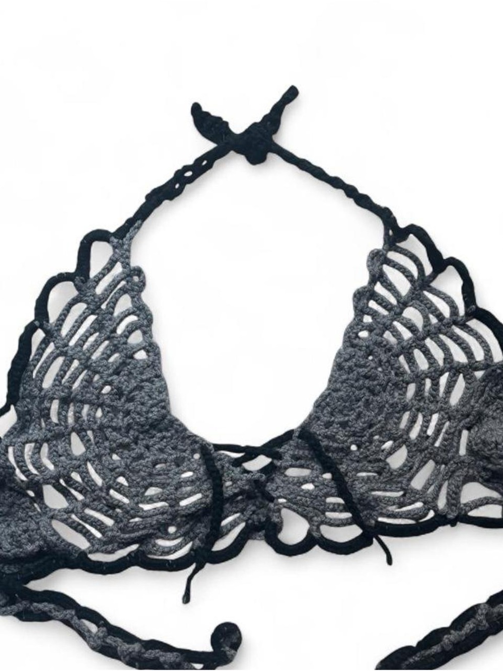 🕸️ Handmade Crochet Spiderweb Halter Top 🕸️